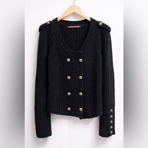 Comptoir Des Cotonniers Black V-Neck Sweater